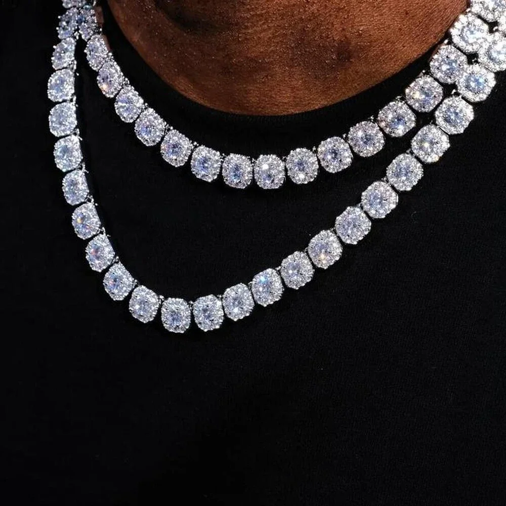 Iced Out Octagon Cluster Tennis chain 20inch